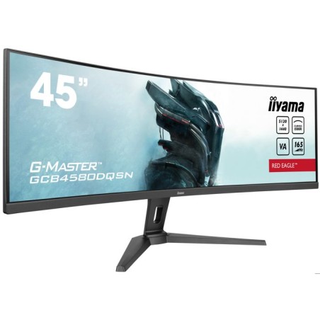 Ecran PC Gamer Incurvé - IIYAMA - 45 - DQHD - 165Hz - Dalle VA - 0,8ms - Ajustable - GCB4580DQSN-B1