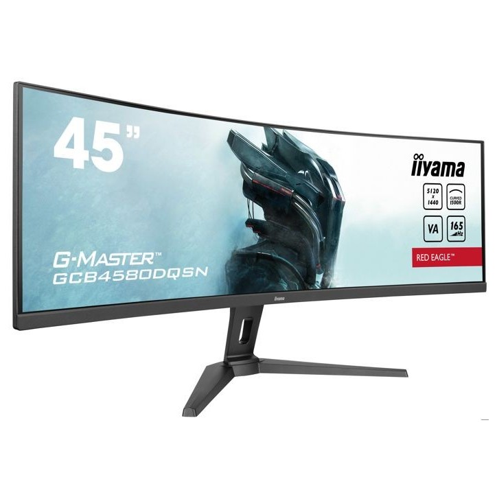 Ecran PC Gamer Incurvé - IIYAMA - 45 - DQHD - 165Hz - Dalle VA - 0,8ms - Ajustable - GCB4580DQSN-B1 Ecran PC Gamer Incurvé - IIYAMA - 45 - DQHD - 165Hz - Dalle VA - 0,8ms - Ajustable - GCB4580DQSN-B1