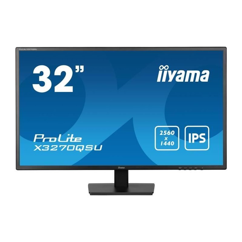 Ecran PC - IIYAMA - 32 - QHD - 100Hz - Dalle IPS - 3ms - X3270QSU-B1