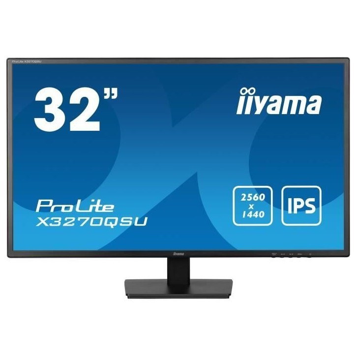 Ecran PC - IIYAMA - 32 - QHD - 100Hz - Dalle IPS - 3ms - X3270QSU-B1 Ecran PC - IIYAMA - 32 - QHD - 100Hz - Dalle IPS - 3ms - X3270QSU-B1