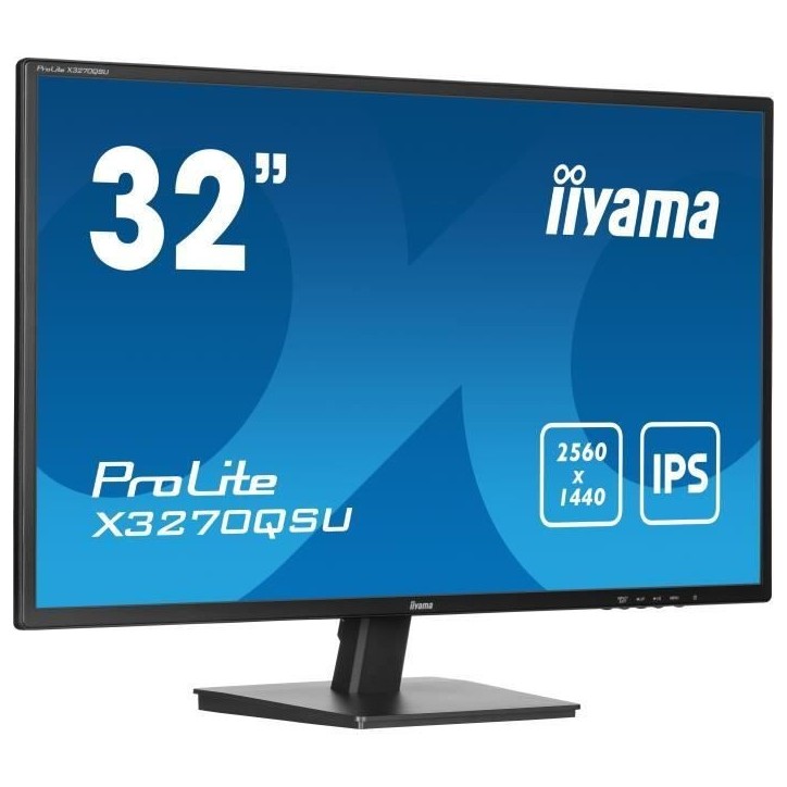 Ecran PC - IIYAMA - 32 - QHD - 100Hz - Dalle IPS - 3ms - X3270QSU-B1 Ecran PC - IIYAMA - 32 - QHD - 100Hz - Dalle IPS - 3ms - X3270QSU-B1