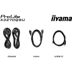 Ecran PC - IIYAMA - 32 - QHD - 100Hz - Dalle IPS - 3ms - X3270QSU-B1