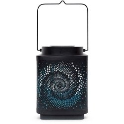 Lanterne solaire - GARDEN ID Attract - Bleu 11 x 11 h15 cm - 6 a 8h au