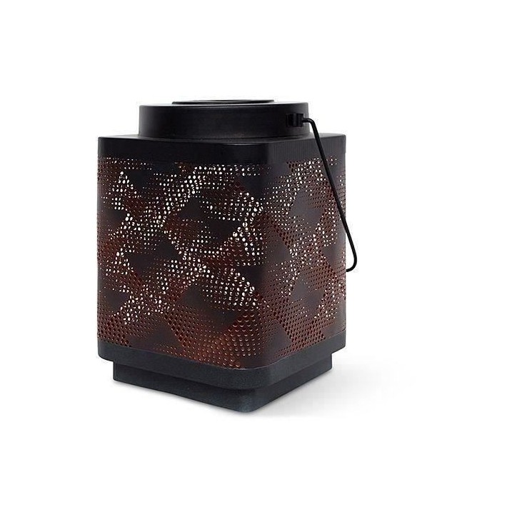 Lanterne solaire - GARDEN ID Attract - Orange 11 x 11 h15 cm - 6 a 8h autonomie - Mobile - Bouton on/off. Lanterne solaire - GARDEN ID Attract - Orange 11 x 11 h15 cm - 6 a 8h autonomie - Mobile - Bouton on/off.