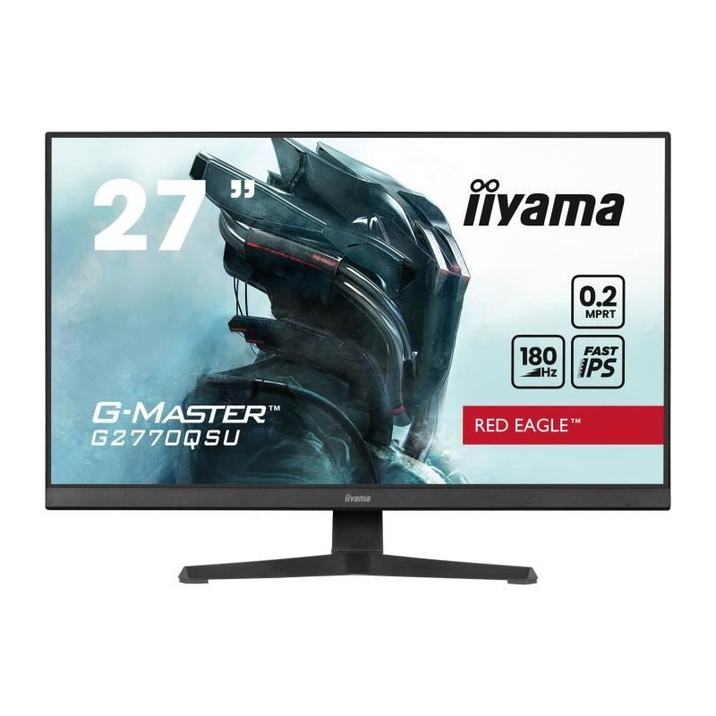 Ecran PC Gamer - IIYAMA - 27 - FHD - 180Hz - Dalle IPS - 0,2ms - G2770