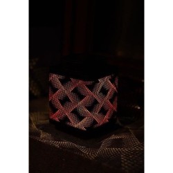 Lanterne solaire - GARDEN ID Attract - Orange 11 x 11 h15 cm - 6 a 8h