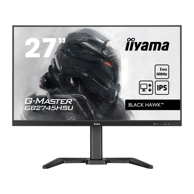 Ecran PC Gamer - IIYAMA - 27 - FHD - 100Hz - Dalle IPS - 1ms - Ajustab