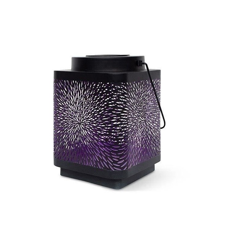 Lanterne solaire - GARDEN ID Attract - Mauve 16 x 16 h23 cm - 6 a 8h a Lanterne solaire - GARDEN ID Attract - Mauve 16 x 16 h23 cm - 6 a 8h a