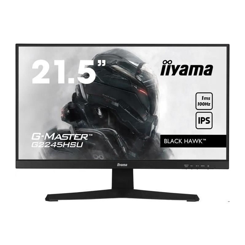 Ecran PC Gamer - IIYAMA - 22 - FHD - 100Hz - Dalle IPS - 1ms - G2245HS