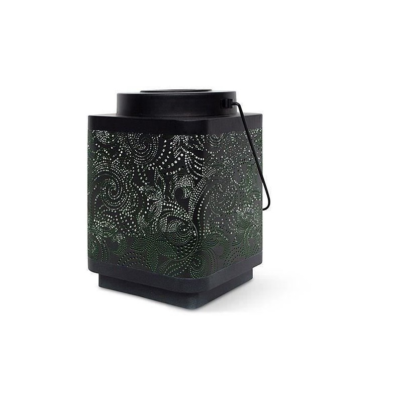 Lanterne solaire - GARDEN ID Attract - Vert 16 x 16 h23 cm - 6 a 8h au Lanterne solaire - GARDEN ID Attract - Vert 16 x 16 h23 cm - 6 a 8h au