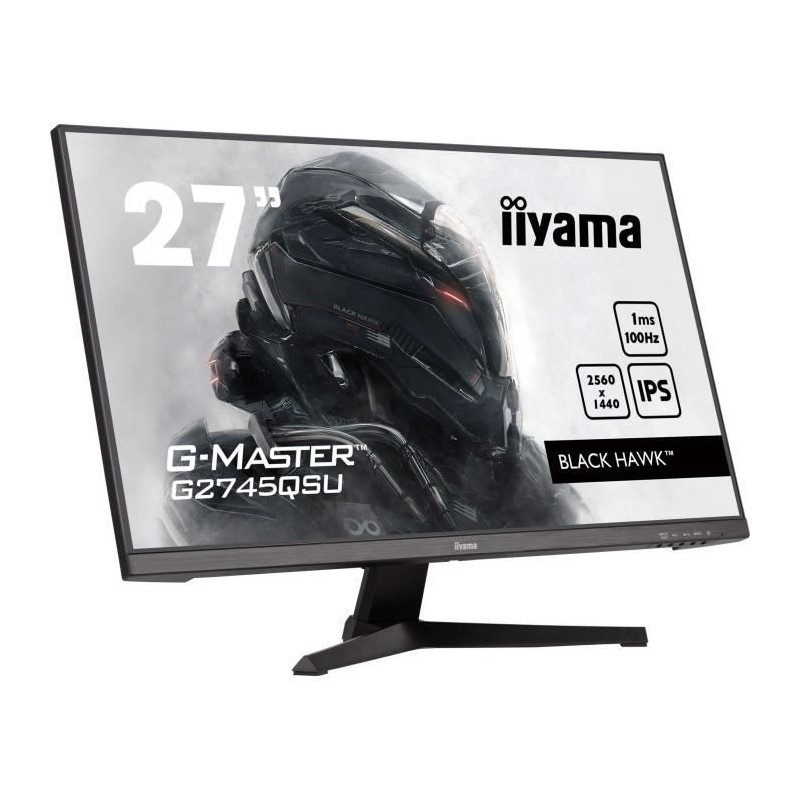 Ecran PC Gamer - IIYAMA - 27 - QHD - 100Hz - Dalle IPS - 1ms - G2745QS