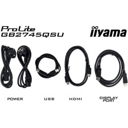 Ecran PC Gamer - IIYAMA - 27 - QHD - 100Hz - Dalle IPS - 1ms - Ajustab