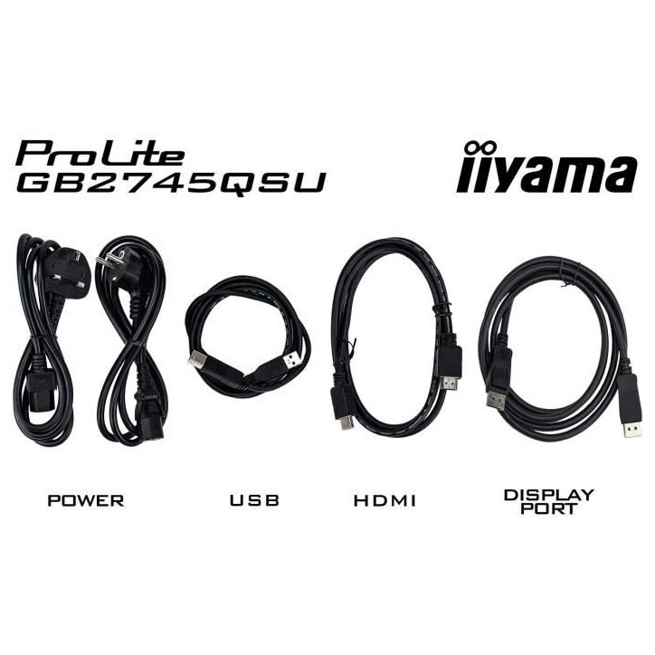 Ecran PC Gamer - IIYAMA - 27 - QHD - 100Hz - Dalle IPS - 1ms - Ajustable en hauteur - GB2745QSU-B2 Ecran PC Gamer - IIYAMA - 27 - QHD - 100Hz - Dalle IPS - 1ms - Ajustable en hauteur - GB2745QSU-B2
