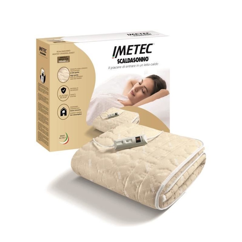 Surmatelas Chauffant - Imetec - Chauffe-lit Pour Lit Double 150 x 80 c Surmatelas Chauffant - Imetec - Chauffe-lit Pour Lit Double 150 x 80 c