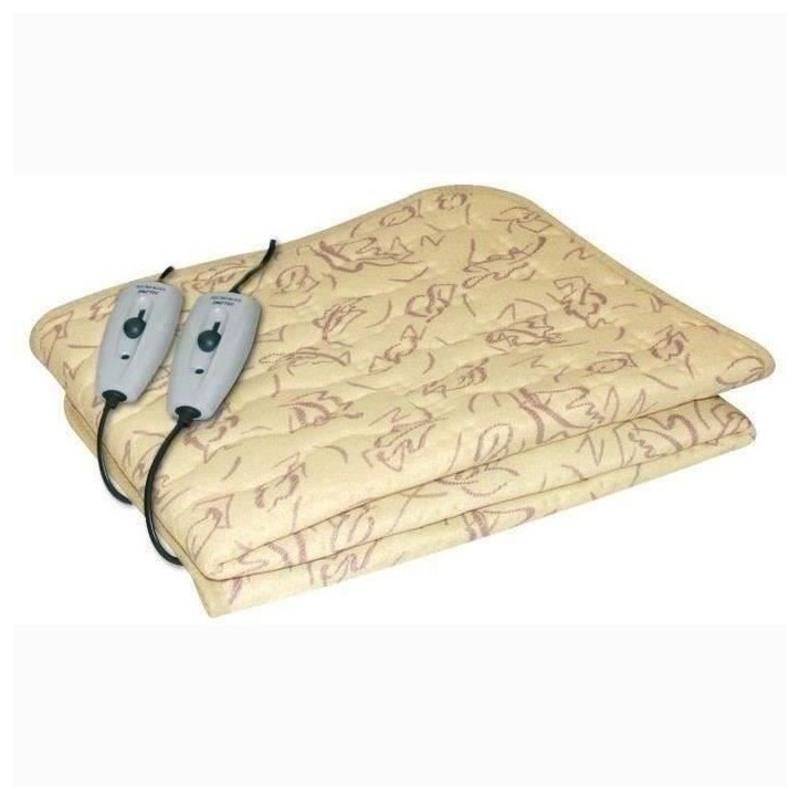 Surmatelas Chauffant - Imetec - Chauffe-lit Pour Lit Double 150 x 137 cm - 2 Commandes avec 2 Températures - Lavable