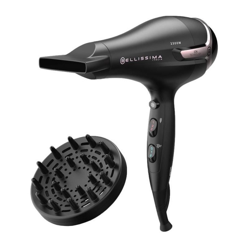 Seche Cheveux - Bellissima - Ionique S9 2300W - Pour Cheveux Lisses et