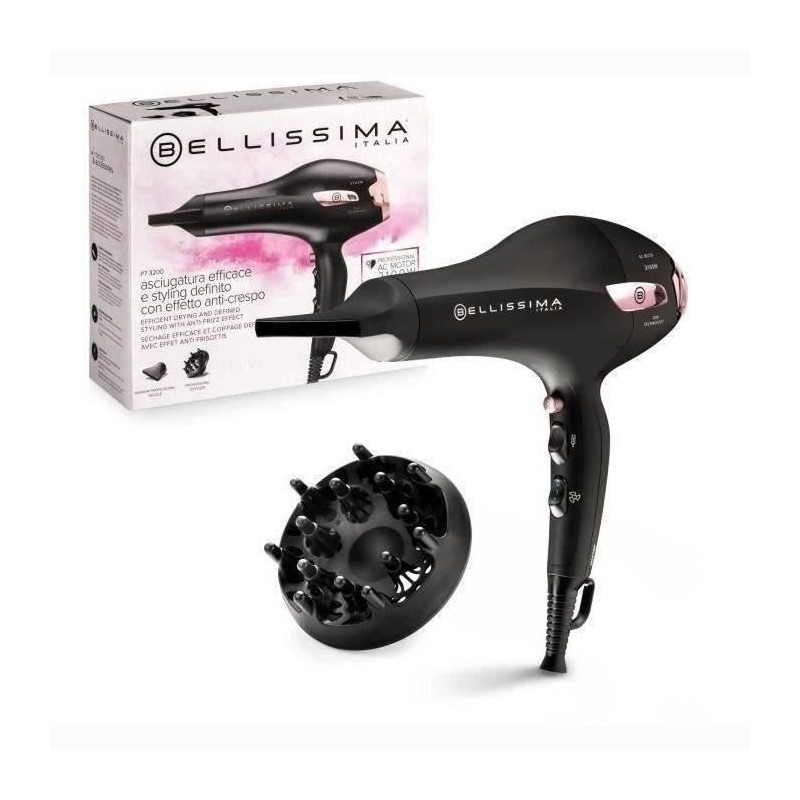 Seche Cheveux - Bellissima - Professionnel Ionique Léger P7 3000 - Co