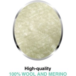 Surmatelas Chauffant - Imetec - 2 Places 100% Laine et Mérinos, 150 x