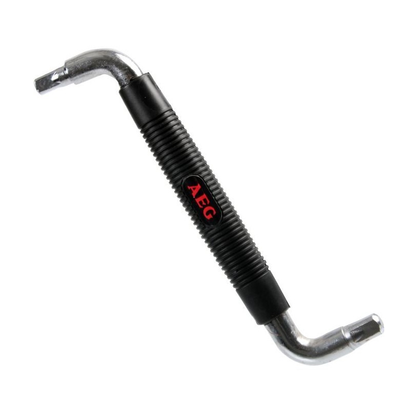 Clé de vidange double carrée 8-10mm - AEG - Poignée ergonomique ant Clé de vidange double carrée 8-10mm - AEG - Poignée ergonomique ant