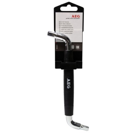 Clé de vidange double carrée 8-10mm - AEG - Poignée ergonomique antiglisse revetue caoutchouc.