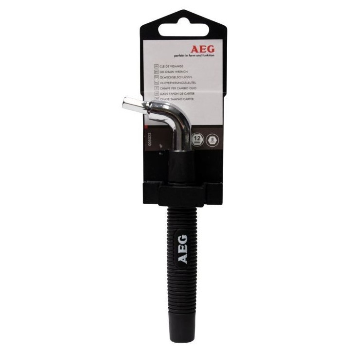 Clé de vidange hexagonale - AEG - double hexagone 8-12mm - poignée ergonomique antiglisse