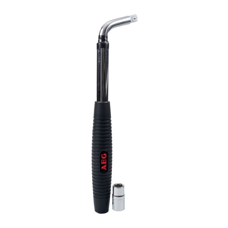 Clé démonte-roue téléscopique douille encliquable réversible 17-1 Clé démonte-roue téléscopique douille encliquable réversible 17-1