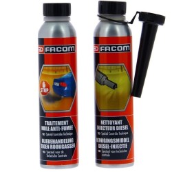 Additif kit contrôle technique moteur diesel, 2 additifs 300ml - FACO