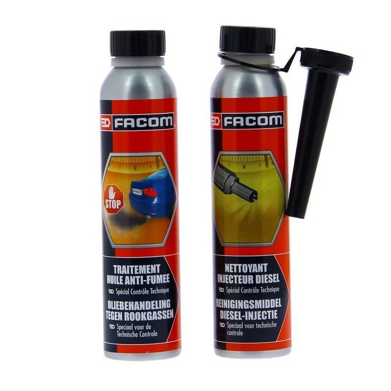 Additif kit contrôle technique moteur diesel, 2 additifs 300ml - FACO