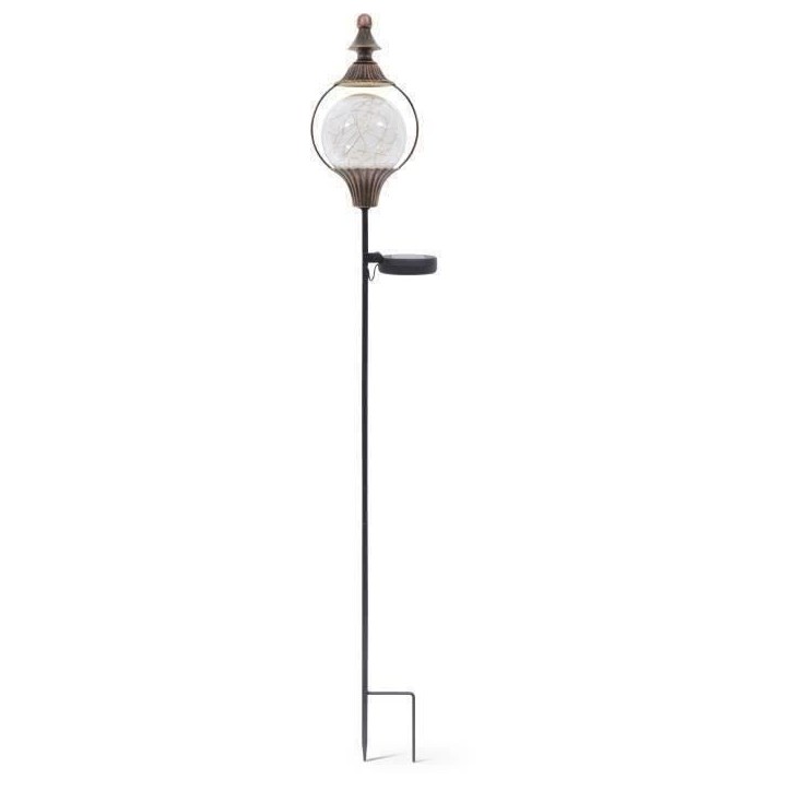 Lanterne solaire - GARDEN ID Royal - H91 cm - Autonomie 6-8h - Bontou on/off - Pile rechargeable AAA. Lanterne solaire - GARDEN ID Royal - H91 cm - Autonomie 6-8h - Bontou on/off - Pile rechargeable AAA.