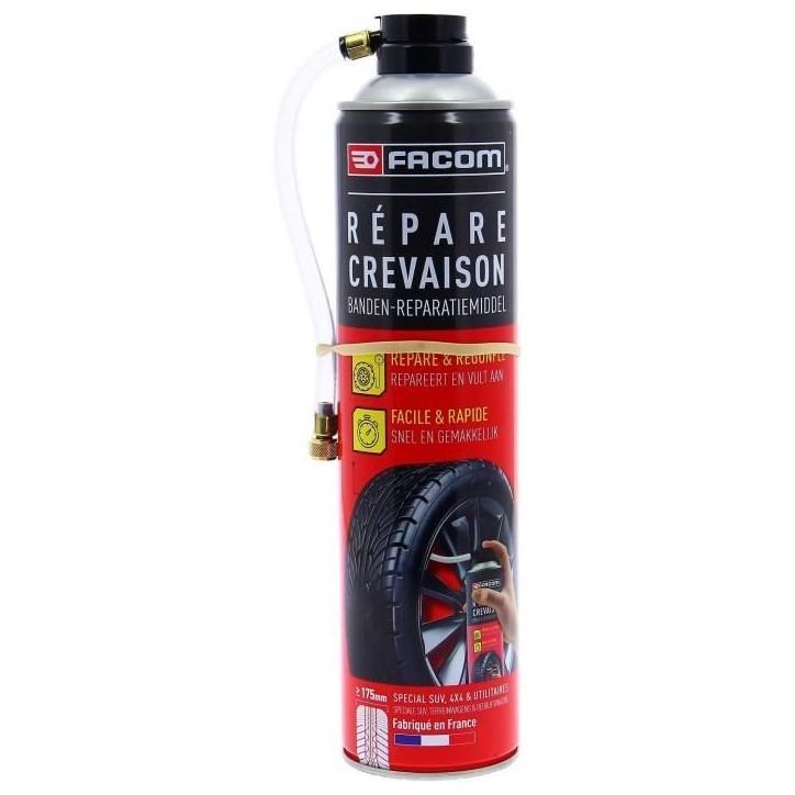 répare crevaison 600ml sans démontage - FACOM - Avec ou sans chambre a air de largeur supérieure a 175mm