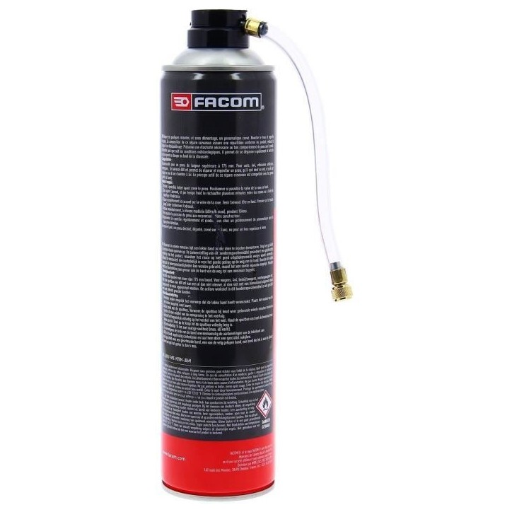 répare crevaison 600ml sans démontage - FACOM - Avec ou sans chambre a air de largeur supérieure a 175mm