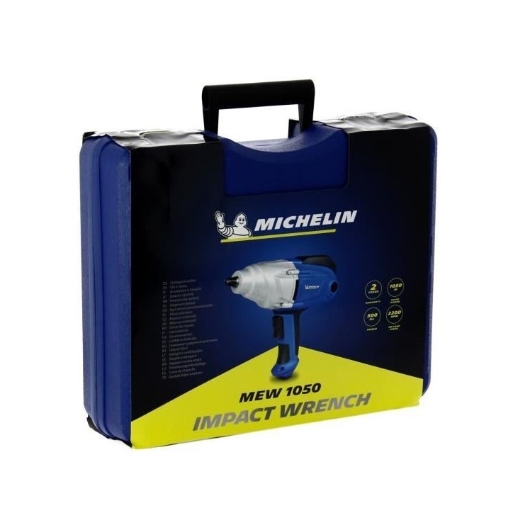 Clé a choc 230V 1050W - MICHELIN - visseuse / déboulonneuse - 2200 t/min - Couple : 150-350Nm (horaire) , 500Nm (anti-horaire)