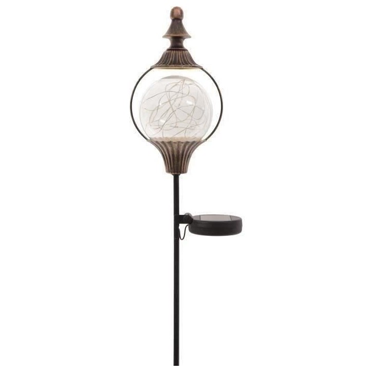 Lanterne solaire - GARDEN ID Royal - H91 cm - Autonomie 6-8h - Bontou on/off - Pile rechargeable AAA. Lanterne solaire - GARDEN ID Royal - H91 cm - Autonomie 6-8h - Bontou on/off - Pile rechargeable AAA.
