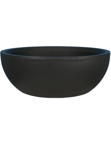 RIVIERA - Coupe pot de fleurs - granit D40 - noir