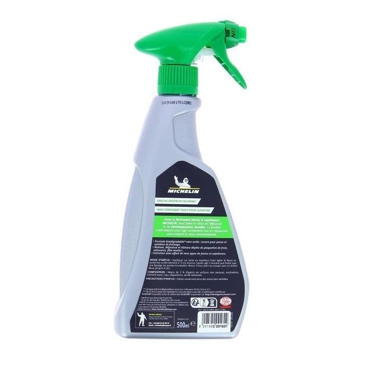 Nettoyant jantes pulvérisateur 500ml - MICHELIN - Formule Naturelle, tous types de jantes et enjoliveurs Nettoyant jantes pulvérisateur 500ml - MICHELIN - Formule Naturelle, tous types de jantes et enjoliveurs
