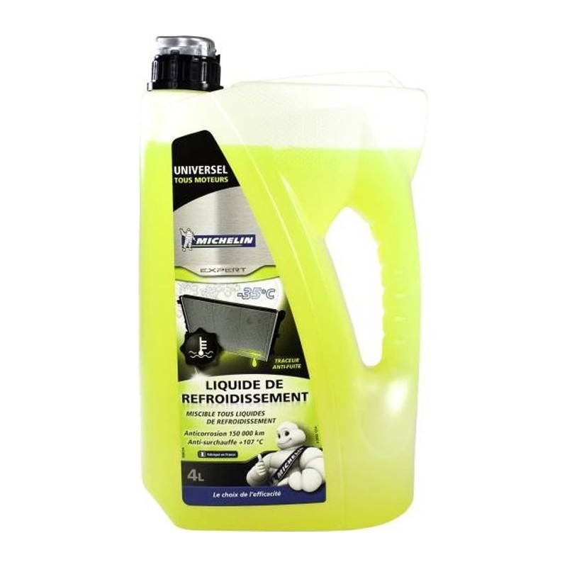 Liquide de refroidissement -35° universel 4L - MICHELIN - bec verseur Liquide de refroidissement -35° universel 4L - MICHELIN - bec verseur