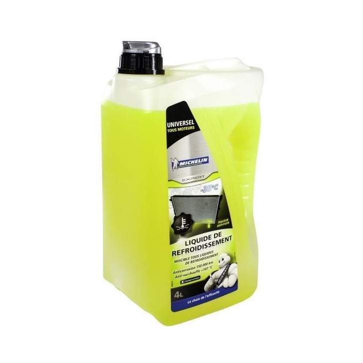 Liquide de refroidissement -35° universel 4L - MICHELIN - bec verseur anti-goutte - Anticorrosion - 100% Organique Liquide de refroidissement -35° universel 4L - MICHELIN - bec verseur anti-goutte - Anticorrosion - 100% Organique
