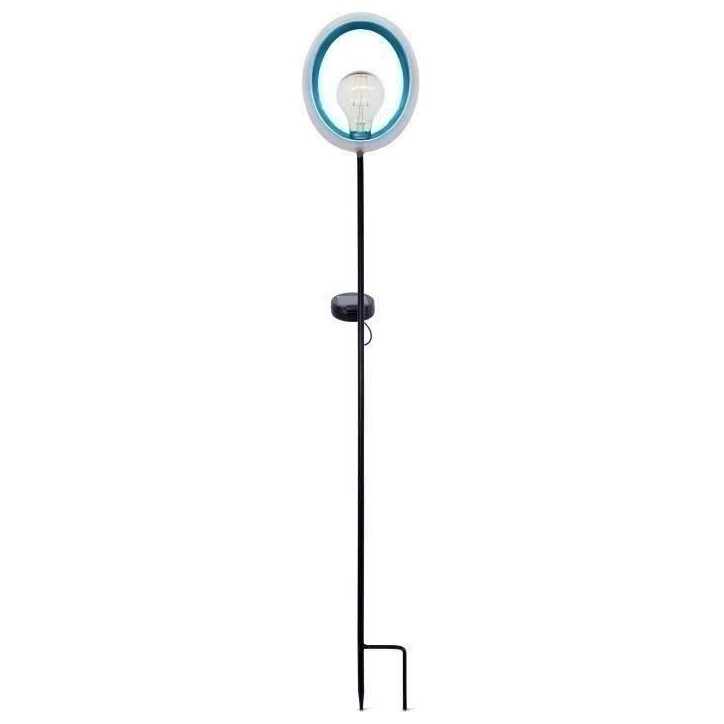 Lanterne solaire - GARDEN ID Lagune - Ø16 h80 cm - Autonomie 6-8h - Bouton on/off - Pile AAA rechargeable. Lanterne solaire - GARDEN ID Lagune - Ø16 h80 cm - Autonomie 6-8h - Bouton on/off - Pile AAA rechargeable.
