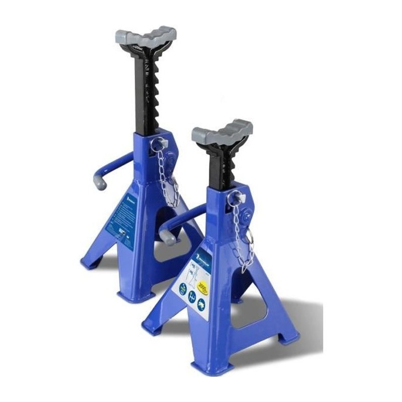Chandelles a crémaillere Maxi 2 T hauteur 280 a 415mm - MICHELIN - Bl Chandelles a crémaillere Maxi 2 T hauteur 280 a 415mm - MICHELIN - Bl