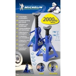 Chandelles a crémaillere Maxi 2 T hauteur 280 a 415mm - MICHELIN - Bl