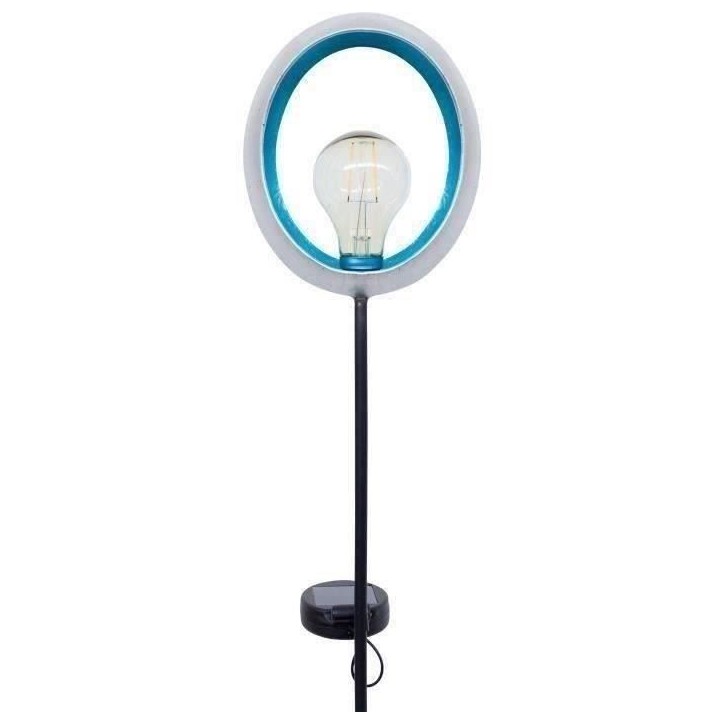 Lanterne solaire - GARDEN ID Lagune - Ø16 h80 cm - Autonomie 6-8h - Bouton on/off - Pile AAA rechargeable. Lanterne solaire - GARDEN ID Lagune - Ø16 h80 cm - Autonomie 6-8h - Bouton on/off - Pile AAA rechargeable.