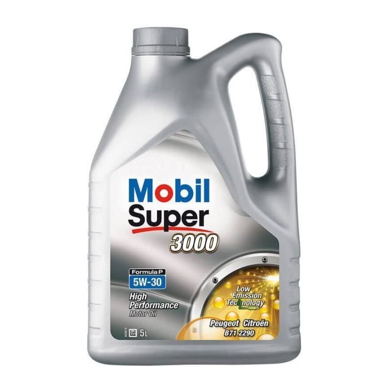 Huile moteur 5W-30 Synthétique - MOBIL - Super 3000 - Formula-P -bido Huile moteur 5W-30 Synthétique - MOBIL - Super 3000 - Formula-P -bido
