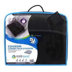 Coussin correcteur assise auto en mousse 38,5 x 32 x 7/4,5 cm - KINE T