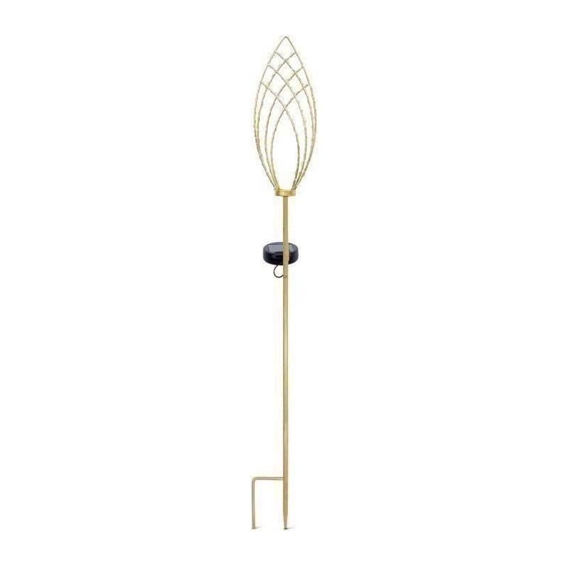 Lanterne solaire - GARDEN ID Épi Doré - Ø11 h81 cm - Autonomie 6-8h Lanterne solaire - GARDEN ID Épi Doré - Ø11 h81 cm - Autonomie 6-8h