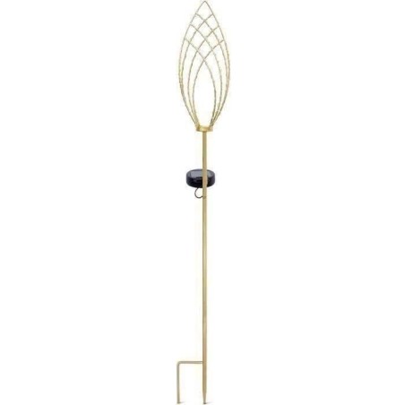Lanterne solaire - GARDEN ID Épi Doré - Ø11 h81 cm - Autonomie 6-8h