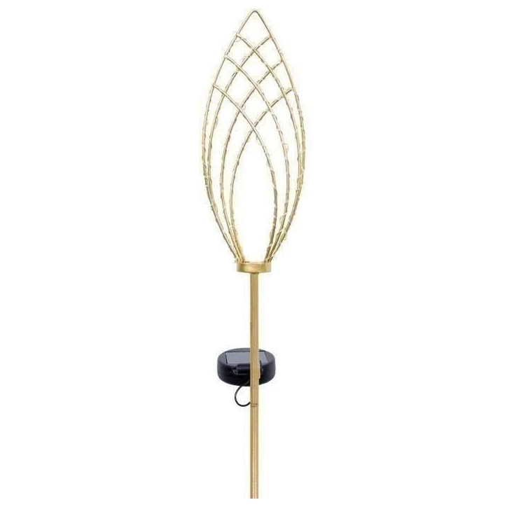 Lanterne solaire - GARDEN ID Épi Doré - Ø11 h81 cm - Autonomie 6-8h - Bouton on/off - Pile AAA rechargeable. Lanterne solaire - GARDEN ID Épi Doré - Ø11 h81 cm - Autonomie 6-8h - Bouton on/off - Pile AAA rechargeable.