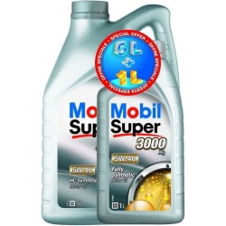 Huile moteur 5W40 Synthétique - MOBIL - Super 3000 - OFFRE SPECIALE :