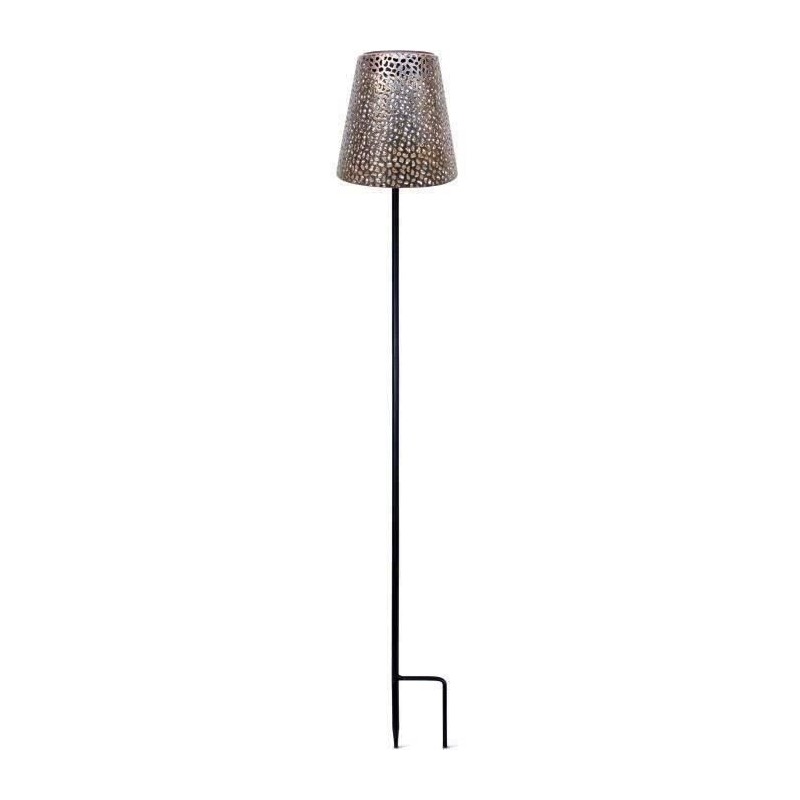 Lampe solaire - GARDEN ID Or - Ø12 h70 cm - Autonomie 6-8h - Pied sta Lampe solaire - GARDEN ID Or - Ø12 h70 cm - Autonomie 6-8h - Pied sta