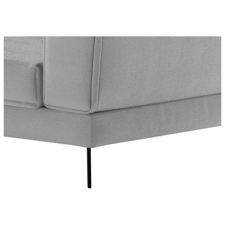 Canapé d'angle gauche convertible IMPERIAL 5 places - Tissu gris clair - 2 coffres de rangement - L304 x P212 x H86 cm Canapé d'angle gauche convertible IMPERIAL 5 places - Tissu gris clair - 2 coffres de rangement - L304 x P212 x H86 cm