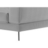 Canapé d'angle gauche convertible IMPERIAL 5 places - Tissu gris clai